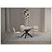 Tavolo Allungabile 90x90/194 Cm Clerk Premium Piano Cemento - Gambe Antracite - Foto miniatura 4