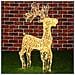 Renna Natalizia Luminosa 3d In Cristalli Acrilici 100 Led Bianco Caldo H. 70 Cm - Foto miniatura 1