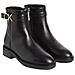 Rubber Sole Ankle Boot Hw Stivaletti Pelle Scarpe Donna Nero Eu 36, Hw0hw01257 Bax - Foto miniatura 2