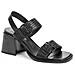 Black Elegant Open Sandals Sandali Sintetico E Tessile Scarpe Donna Nero Eu 37, 937061/08-01 - Foto miniatura 1