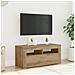 Mobile Porta TV con LED Artigianale 90x35x40 cm Multistrato - Foto miniatura 5