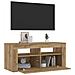 Mobile Porta TV con LED Artigianale 90x35x40 cm Multistrato - Foto miniatura 6