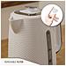 Kt1168wht Elegance Bollitore Elettrico 1,7l Cordless Ebollizione Rapida Senza Bpa Base 360 2200w Bianco - Foto miniatura 7