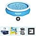 Piscina Fuori Terra - In Giro - 305x66 Cm - Blu - Include Accessori Coordinati Cb8 - Foto miniatura 1