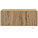 Cabinet da muro per TV  con luci LED Rovere artigianale 80x35x31 cm - Foto miniatura 3