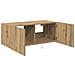 Cabinet da muro per TV  con luci LED Rovere artigianale 80x35x31 cm - Foto miniatura 4