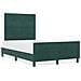 Struttura Letto  Verde Scuro 120x200 cm Velluto - Foto miniatura 4
