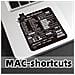 Adesivi Per Tastiera Con Scorciatoie Mac Black - Foto miniatura 3