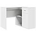 Scrivania Angolare Bianca 102x88x75 cm Legno Ingegnerizzato - Foto miniatura 1