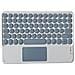 Tastiera Bluetooth Con Tasti Rotondi E Touchpad - Compatibile Con Ipad, Tablet E Smartphone Blue - Foto miniatura 1