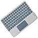 Tastiera Bluetooth Con Tasti Rotondi E Touchpad - Compatibile Con Ipad, Tablet E Smartphone Blue - Foto miniatura 3