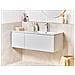 Mobiletto Con Lavabo Coroico 120 Cm Grigio Chiaro - Foto miniatura 1