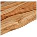 Mensola Muro 160x20x3,8cm Rettangolare Legno Acacia Bordi Vivi - Foto miniatura 6