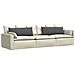 Cuscini da Divano 2 pcs Grigio scuro 120 x 40 cm - Foto miniatura 3