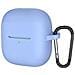 Custodia Protettiva In Silicone Compatibile Con Auricolari Bluetooth Huawei Freeclip Con Gancio Sky Blue - Foto miniatura 1