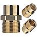 Adattatore Riduzione M22 A 1/4"" Per Idropulitrice - Ottone Di Alta Qualità | Filettatura M22x1,5 Mm, 14 Mm | Compatibile Con Accessori 1/4"" - Foto miniatura 1