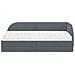Struttura Letto Angolare con Materasso 2 pcs Grigio Velluto - Foto miniatura 5