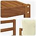 Set di divani da esterno con cuscino 7 pcs Naturale e Crema - Foto miniatura 8
