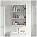 Mobiletto per specchio da bagno Bianco 30 x 10,5 x 50 cm - Foto miniatura 2