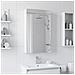 Mobiletto per specchio da bagno Bianco 30 x 10,5 x 50 cm - Foto miniatura 4