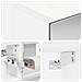 Mobiletto per specchio da bagno Bianco 30 x 10,5 x 50 cm - Foto miniatura 9