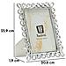 Cornice Portafoto Hollow Argento Con Decoro A Intrecci 15x20 Cm - Foto miniatura 6