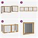 Cancello per cani pieghevole con supporti 4 pcs 401 cm - Foto miniatura 7