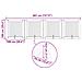 Cancello per cani pieghevole con supporti 4 pcs 401 cm - Foto miniatura 9