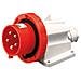 Spina Fissa Da Parete A 90° Stagna Hp Ip67 2p+t 16a 230v 50/60hz6h Cablaggio A Vite - Foto miniatura 1