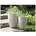 Vaso Tondo Da Interno / esterno Bianco Sporco 43x43x52cm Croton - Foto miniatura 20