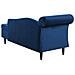 Chaise Longue In Tessuto Velluto Blu Scuro Luiro - Foto miniatura 15