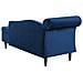 Chaise Longue In Tessuto Velluto Blu Scuro Luiro - Foto miniatura 12