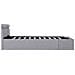 Giroletto con Contenitore e LED Grigio Chiaro Tessuto 180x200cm - Foto miniatura 4