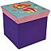 Fun House 712726 sgabello Portaoggetti Per Bambini Poliestere Verde 35 x 35 x 1 cm - Foto miniatura 4