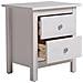 Vs Venta-stock Comodino Betty Con 2 Cassetti Bianco - Foto miniatura 3