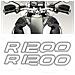 2pz Adesivi Compatibile Con R 1200 Adventure Moto (white)  - Foto miniatura 1