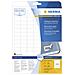 Labels white 25,4x16,9 removable SuperPrint 2800 pcs. , Bianco, Labels / pack - 2800 pcs. Sheets / pack - 25 pcs, 25, 4 x 16, 9mm, A4 sheets, Removable - Foto miniatura 2