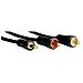 122298 1.5m 3.5mm 2 x RCA Nero cavo audio - Foto miniatura 1