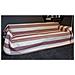 Telo Arredo Granfoulard Copritutto Cotone Made Italy Vari Disegni Arredatutto Copriletto Multiuso 2 Piazze Riga Fascia Bordeaux - Foto miniatura 4