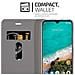 Custodia Compatibile Con Xiaomi Mi Cc9 In Grigio Chiaro Marrone - Coperchio Protettiva Con Chiusura Magnetica, Funzione Stand E Tasca Per Le Carte - Foto miniatura 3