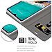 Custodia Compatibile Con Xiaomi Mi Cc9 In Grigio Chiaro Marrone - Coperchio Protettiva Con Chiusura Magnetica, Funzione Stand E Tasca Per Le Carte - Foto miniatura 4