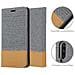 Custodia Compatibile Con Xiaomi Mi Cc9 In Grigio Chiaro Marrone - Coperchio Protettiva Con Chiusura Magnetica, Funzione Stand E Tasca Per Le Carte - Foto miniatura 5