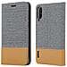 Custodia Compatibile Con Xiaomi Mi Cc9 In Grigio Chiaro Marrone - Coperchio Protettiva Con Chiusura Magnetica, Funzione Stand E Tasca Per Le Carte - Foto miniatura 8