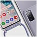 Cover Semirigida Per Samsung Galaxy S20 Fe Cordino Nylon 80 Cm Viola Chiaro - Foto miniatura 2