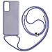 Cover Semirigida Per Samsung Galaxy S20 Fe Cordino Nylon 80 Cm Viola Chiaro - Foto miniatura 1