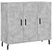 Credenza Grigio Cemento 90x34x80 Cm In Legno Multistrato - Foto miniatura 2