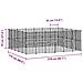Gabbia Per Animali 44 Pannelli Con Porta Nera 35x35 Cm Acciaio - Foto miniatura 4