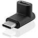Microconnect Usb3.2ccmf Adattatore Per Inversione Del Genere Dei Cavi Usb C Nero (usb-c To C Adapter Angled 90ãƒâ€šã‚â° - Foto miniatura 1