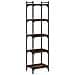 Libreria A 5 Ripiani Rovere Fumo 40x30x154 Cm Legno Multistrato - Foto miniatura 2