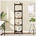 Libreria A 5 Ripiani Rovere Fumo 40x30x154 Cm Legno Multistrato - Foto miniatura 1